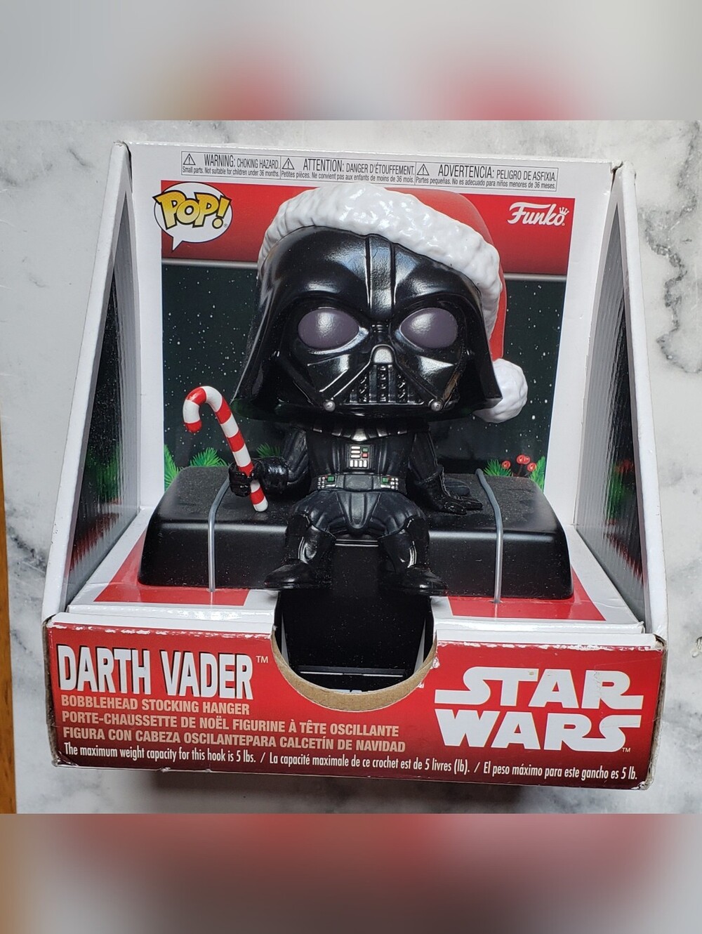 Funko Pop! Star Wars Darth Vader Bobblehead Christmas Stocking Hanger NEW